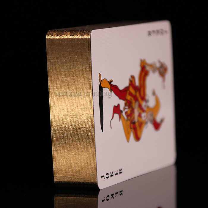 Custom gold cards deck